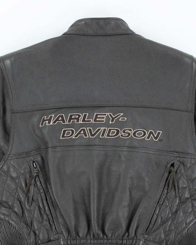 Vintage Harley Davidson Leather Motorcycle Jacket - M