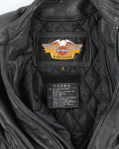 Vintage Harley Davidson Leather Motorcycle Jacket - M