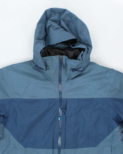 Men's Arc'Teryx Blue Hooded Winter Coat - L