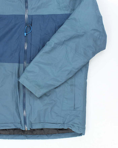 Men's Arc'Teryx Blue Hooded Winter Coat - L