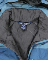 Men's Arc'Teryx Blue Hooded Winter Coat - L