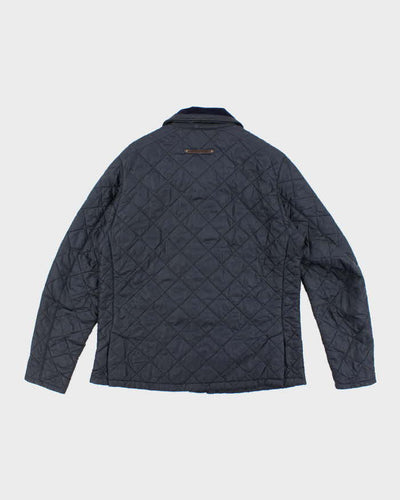 Men's Barbour Navy Blue Quilted Coat - M