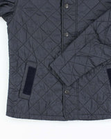 Men's Barbour Navy Blue Quilted Coat - M