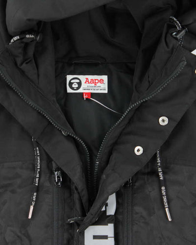 Aape By A Bathing Ape Goose Down Hooded Puffer Jacket - L