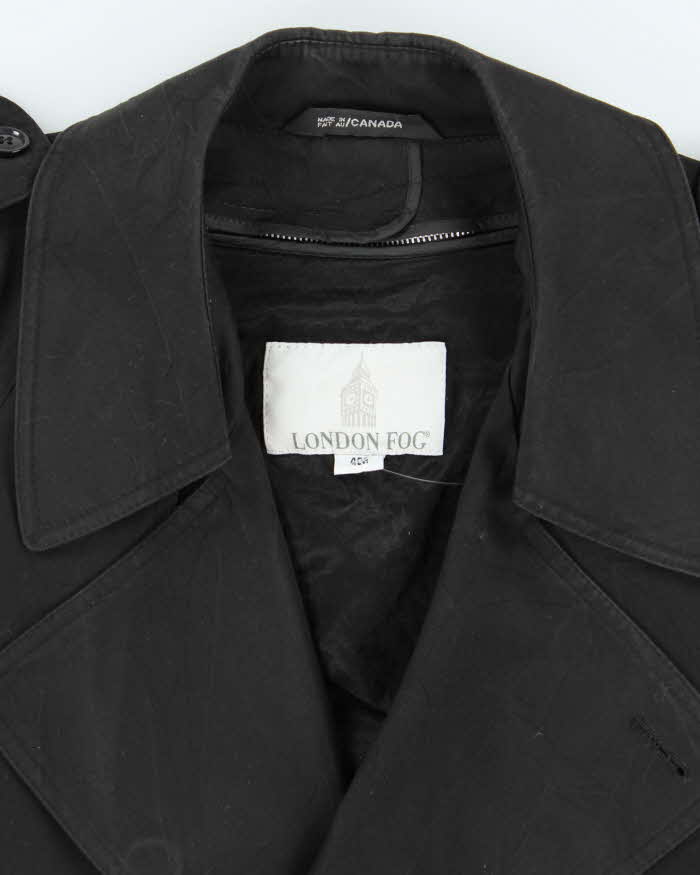 Vintage London Fog Lined Trench Coat - L