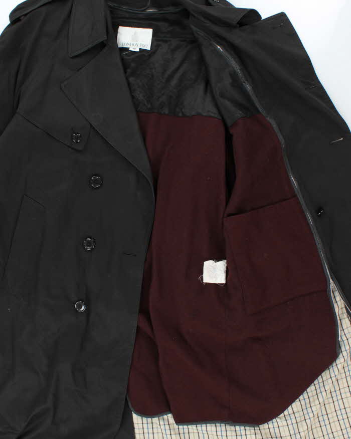 Vintage London Fog Lined Trench Coat - L