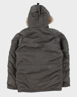 Vintage 90s Back Number Military Style Parka Coat - S