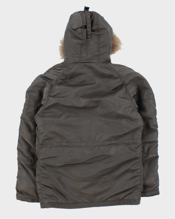 Vintage 90s Back Number Military Style Parka Coat - S