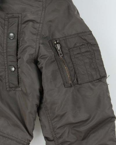 Vintage 90s Back Number Military Style Parka Coat - S