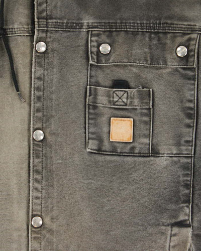 Vintage Carhartt Multi-Pocket Sherpa Lined Hooded Jacket - L