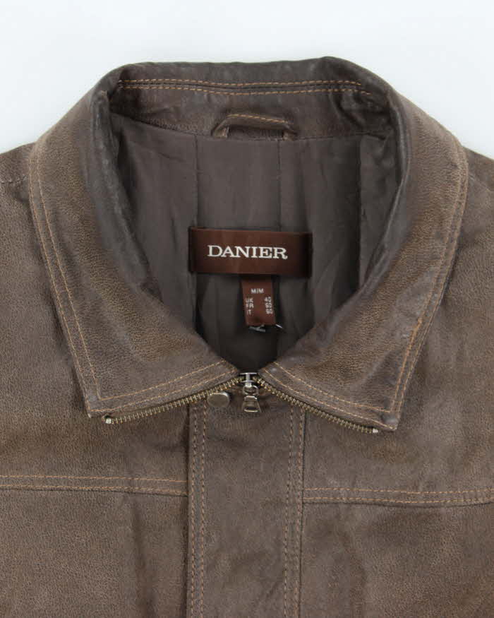 Vintage Danier Zip-up Leather Jacket - M