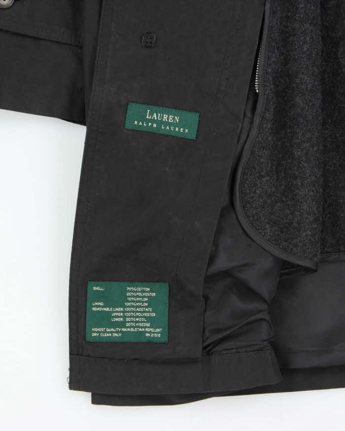 Vintage Ralph Lauren Lined Trench Overcoat - XL