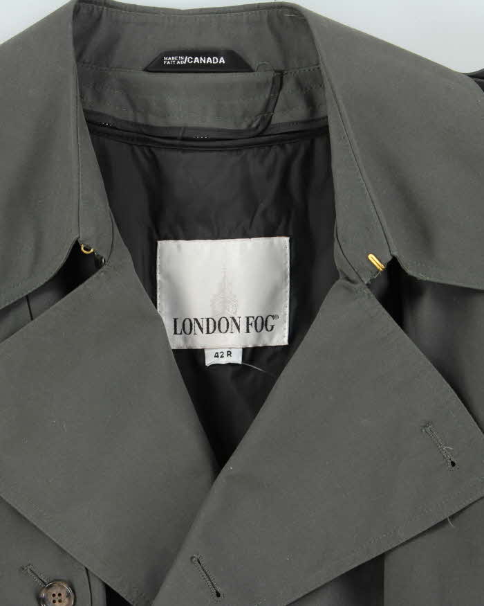 Vintage London Fog Lined Trench Coat - XL