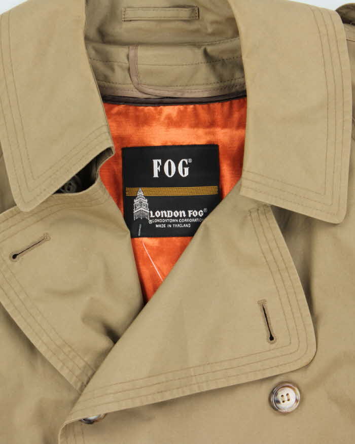 Vintage London Fog Lined Trench Coat - L
