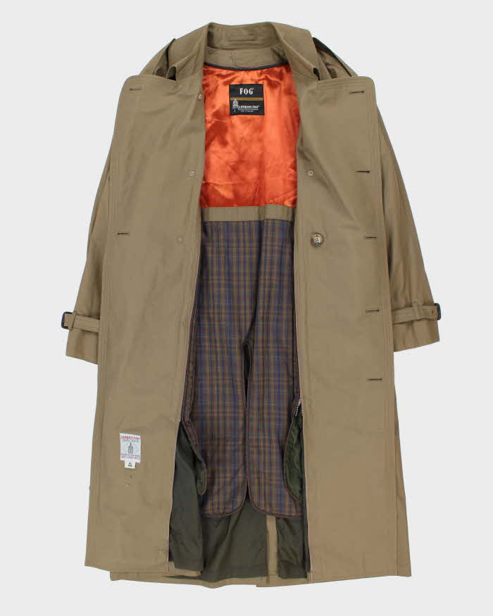 Vintage London Fog Lined Trench Coat - L