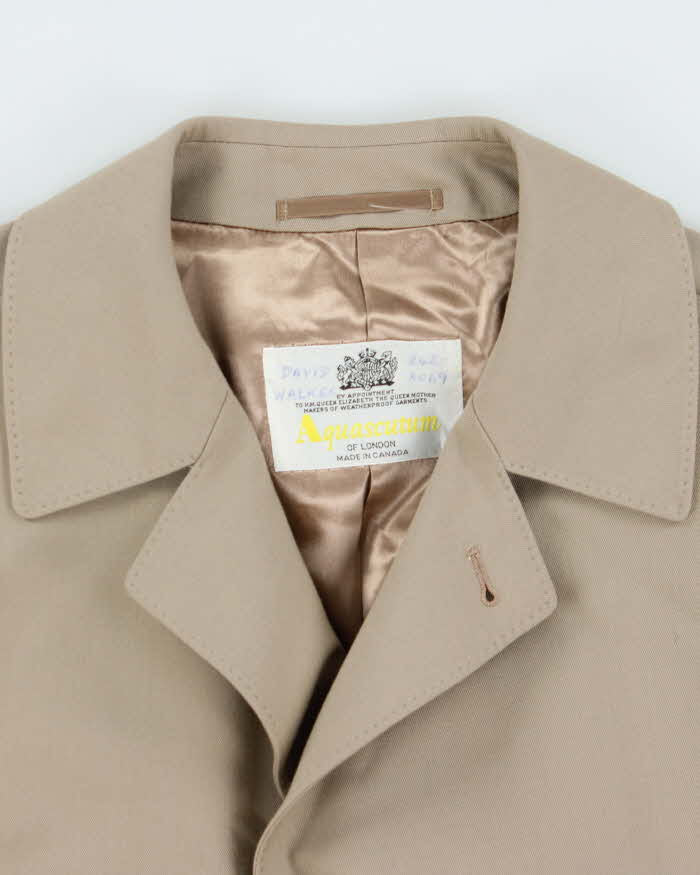 Vintage 80s Aquascutumn Overcoat - L