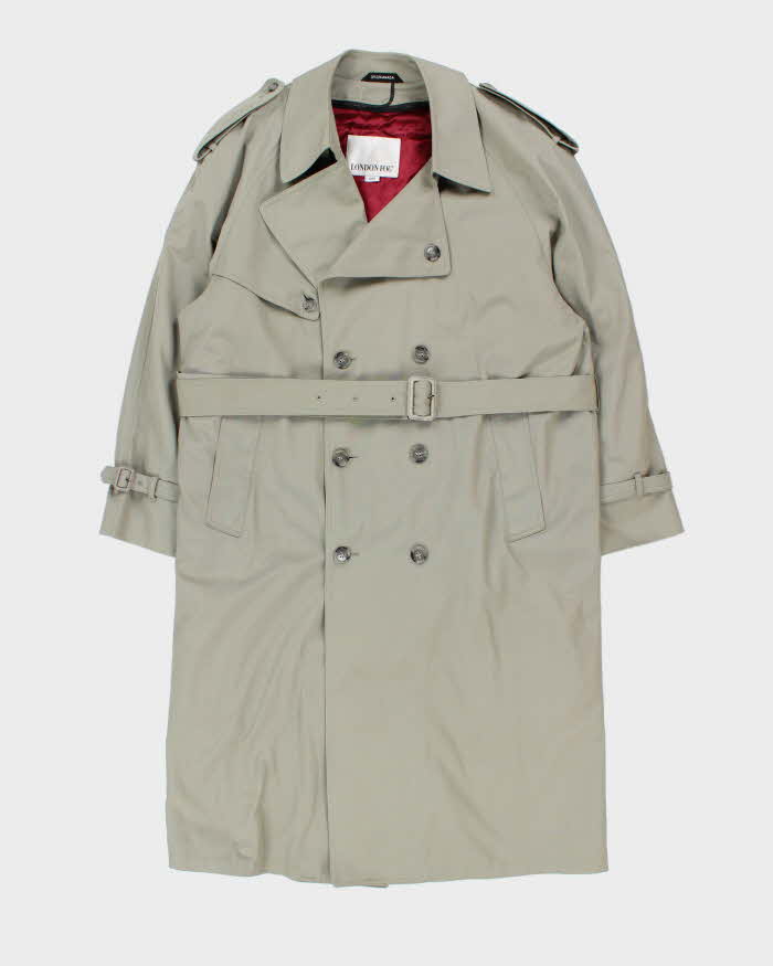 Vintage London Fog Wool Lined Trench Coat - XL