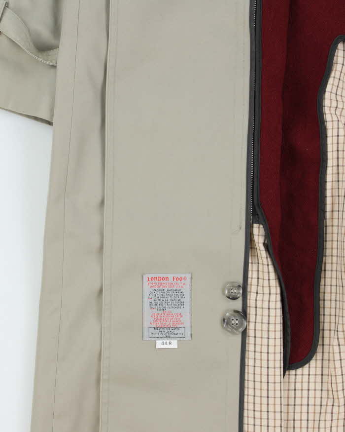 Vintage London Fog Wool Lined Trench Coat - XL