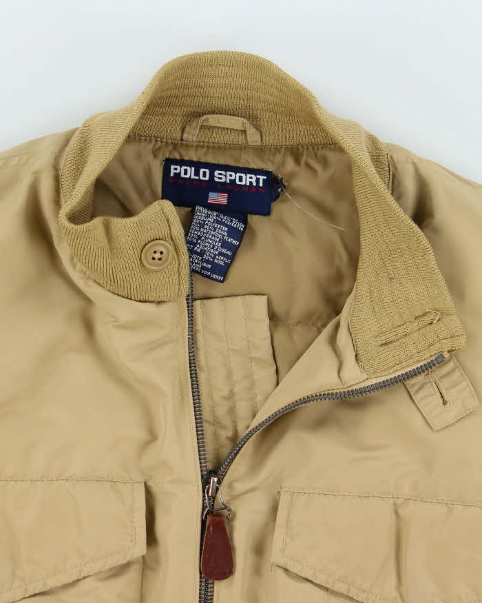 Vintage 90s Polo Sport Ralph Lauren Down Bomber Jacket - S – Rokit