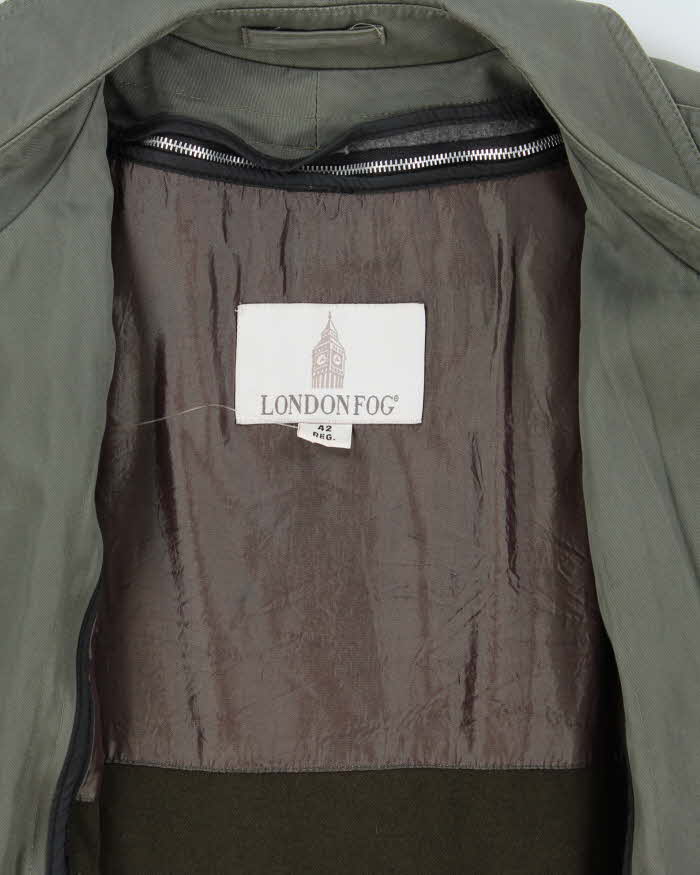 Vintage London Fog Lined Trench Coat - XL