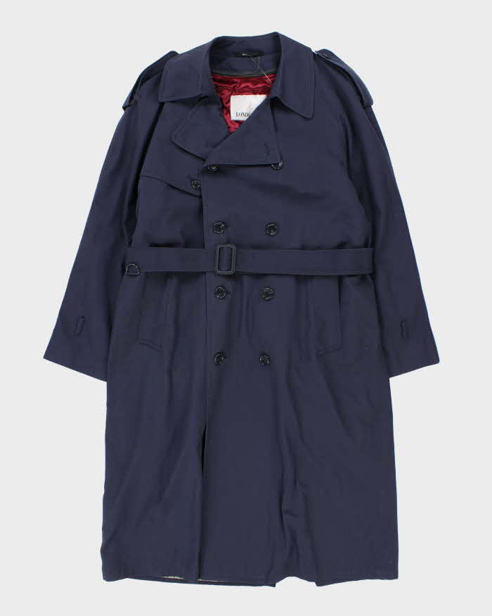 Vintage London Fog Lined Trench Coat - L