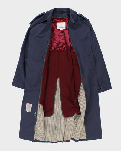 Vintage London Fog Lined Trench Coat - L