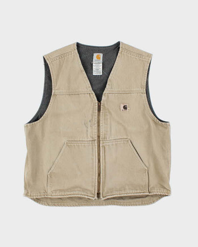 Vintage Carhart Fleece Lined Workwear Gilet - XL