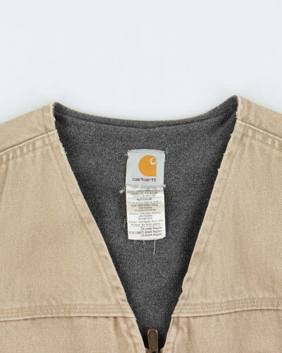 Vintage Carhart Fleece Lined Workwear Gilet - XL