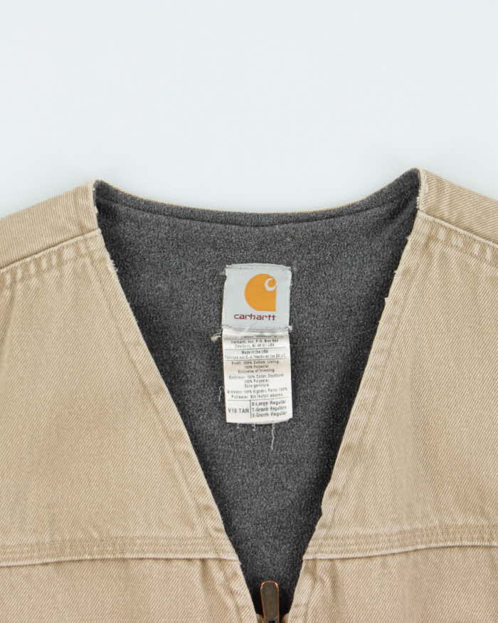 Vintage Carhart Fleece Lined Workwear Gilet - XL