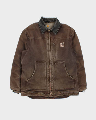 Vintage Carhartt Heavyweight Fleece Lined Workwear Jacket - M
