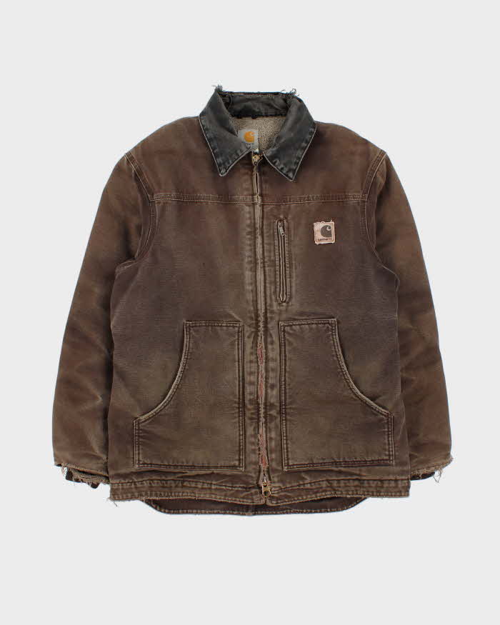 Vintage Carhartt Heavyweight Fleece Lined Workwear Jacket - M