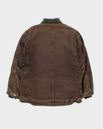 Vintage Carhartt Heavyweight Fleece Lined Workwear Jacket - M
