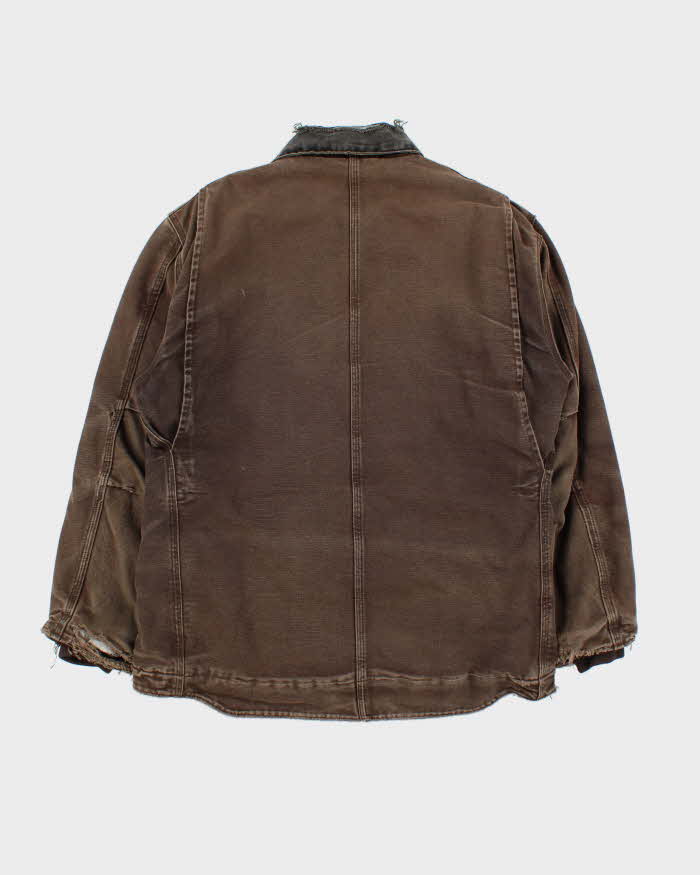 Vintage Carhartt Heavyweight Fleece Lined Workwear Jacket - M