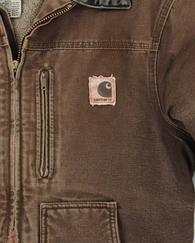 Vintage Carhartt Heavyweight Fleece Lined Workwear Jacket - M