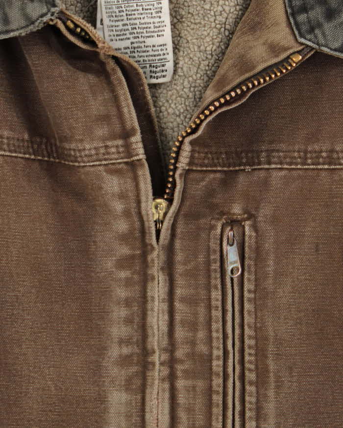 Vintage Carhartt Heavyweight Fleece Lined Workwear Jacket - M