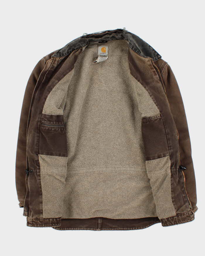 Vintage Carhartt Heavyweight Fleece Lined Workwear Jacket - M