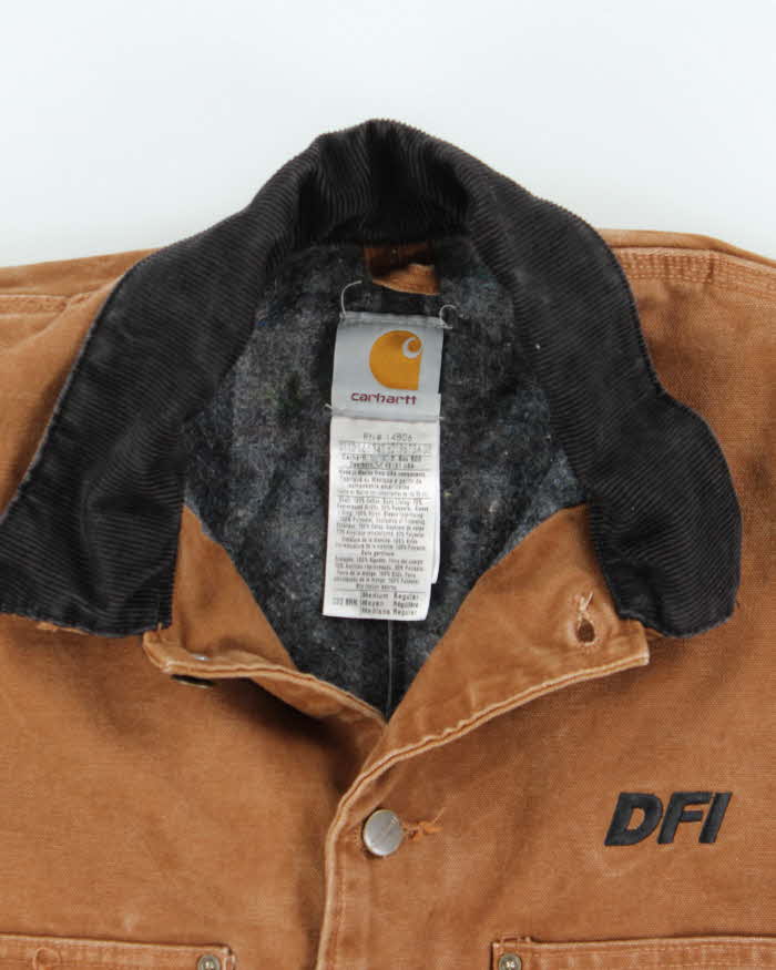 Vintage Carhartt Heavyweight Embroidered Workwear Jacket - M