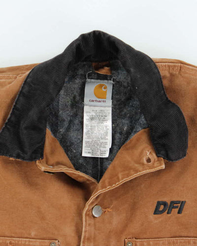 Vintage Carhartt Heavyweight Embroidered Workwear Jacket - M