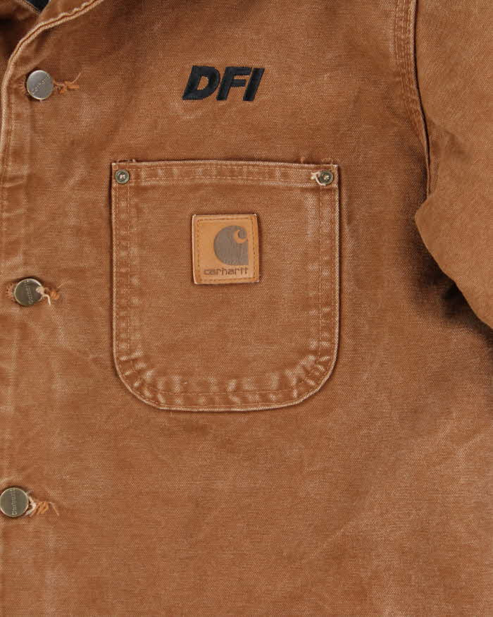 Vintage Carhartt Heavyweight Embroidered Workwear Jacket - M