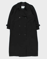 Vintage Aquascutum Black Trench Coat - M