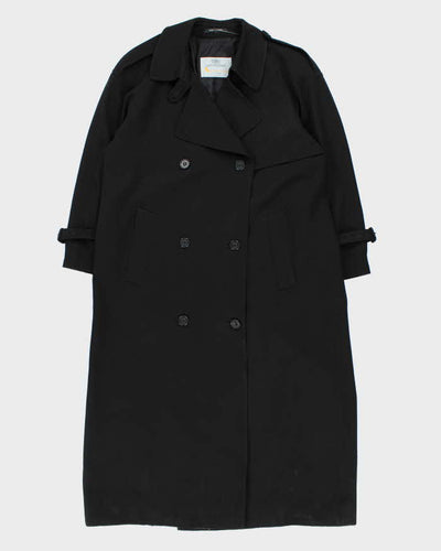 Vintage Aquascutum Black Trench Coat - M