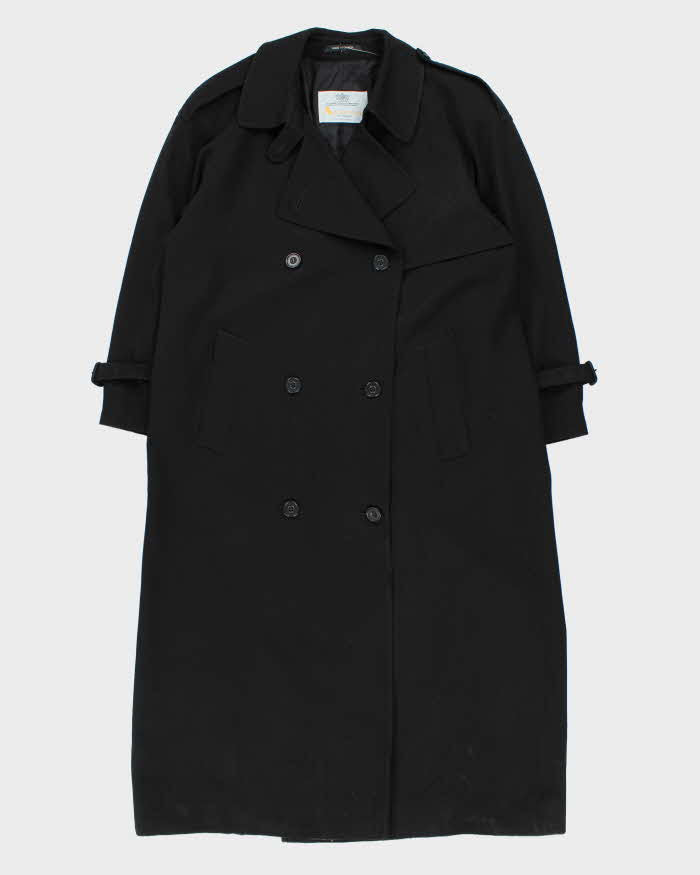 Vintage Aquascutum Black Trench Coat - M