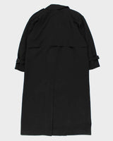 Vintage Aquascutum Black Trench Coat - M