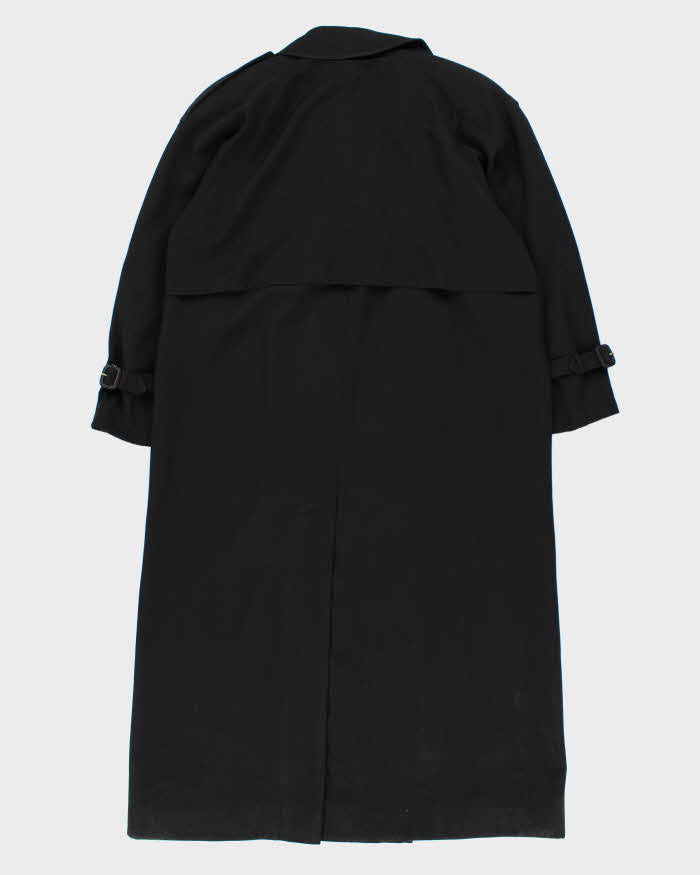 Vintage Aquascutum Black Trench Coat - M