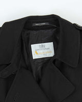 Vintage Aquascutum Black Trench Coat - M