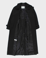Vintage Aquascutum Black Trench Coat - M