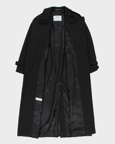 Vintage Aquascutum Black Trench Coat - M