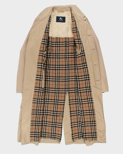 Vintage Burberry Wool Lined Trench Coat- XL
