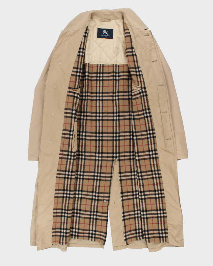 Vintage Burberry Wool Lined Trench Coat- XL