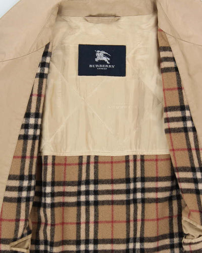 Vintage Burberry Wool Lined Trench Coat- XL